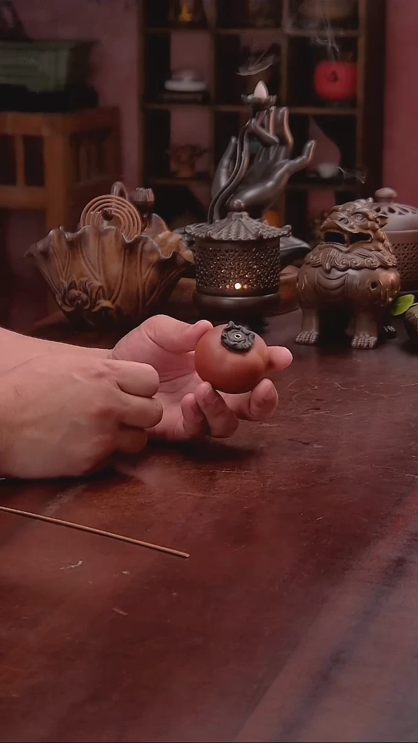 ABS原矿紫砂柿子香插