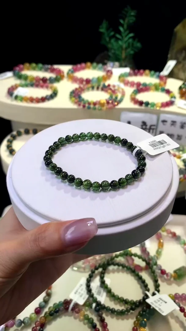【闪购商品】碧玺手链未镶嵌【梦源珠宝】天然碧玺单圈手链