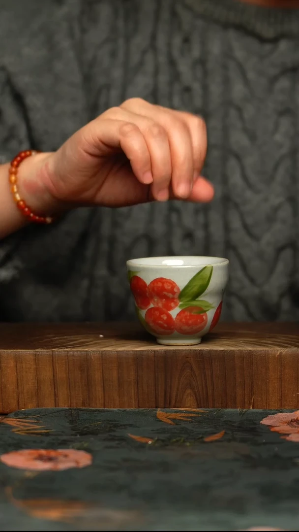 瓷片釉下彩手工手绘同款陶器