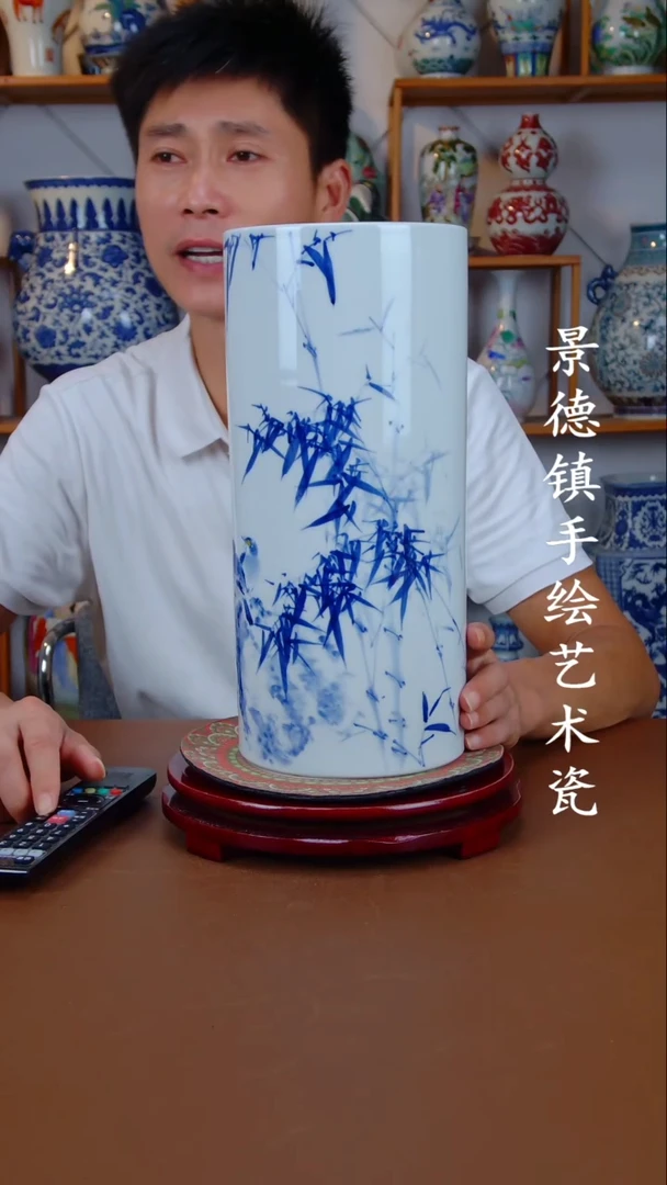 摆件景德镇手工手绘陶瓷摆件11