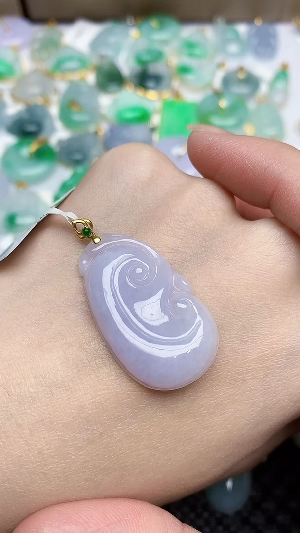 【闪购商品】翡翠颈饰18K金镶嵌456386486