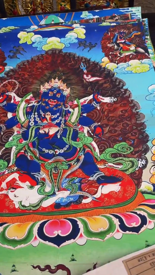 装裱画精品手绘唐卡链接--A191