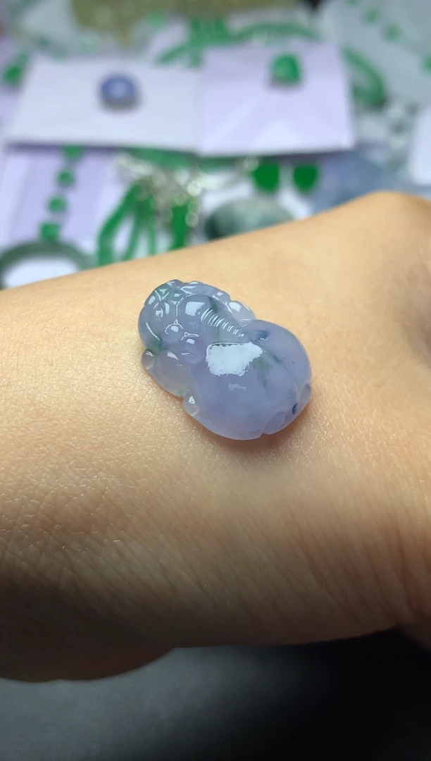 定制翡翠未镶嵌毛货 19.2-14.5-6.5