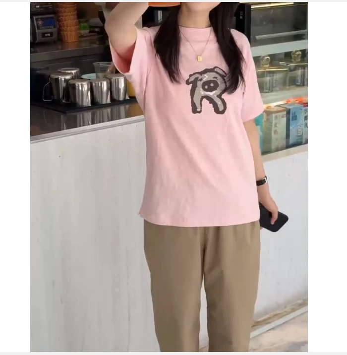 2025夏季新款网红同款洋气减龄韩版爆款上衣裤子女乖c