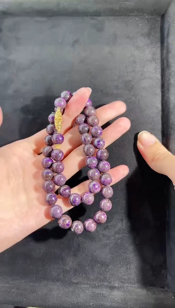 未镶嵌苏纪石（舒俱来）项链k金（多样性发一）南非舒俱来老矿料