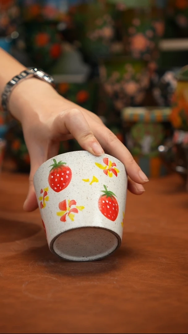 紫砂油画   釉下彩  杯子