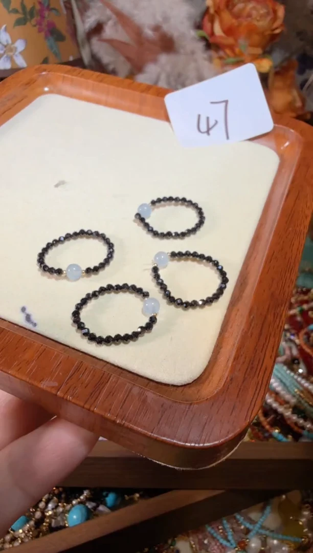 未镶嵌戒指尖晶石047