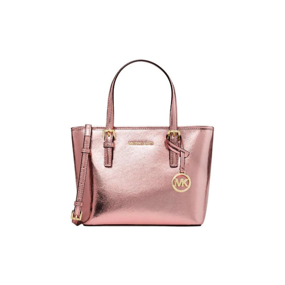 MICHAEL KORS 小号托特手提包玫瑰金 约22*10*19cm 35H3GTVT0M