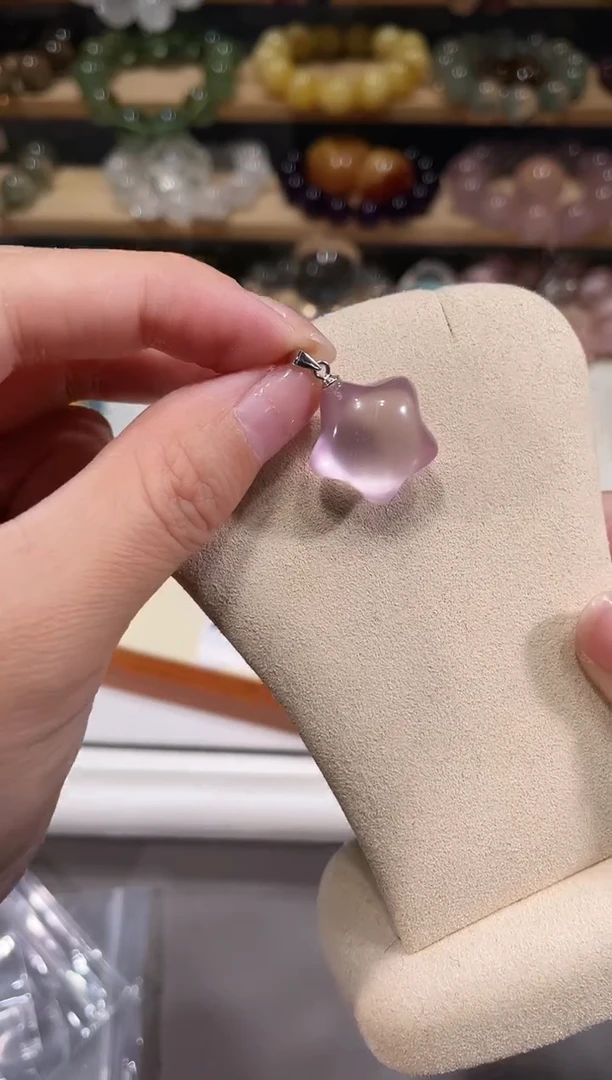 未镶嵌手链水晶A619粉丝星星吊坠