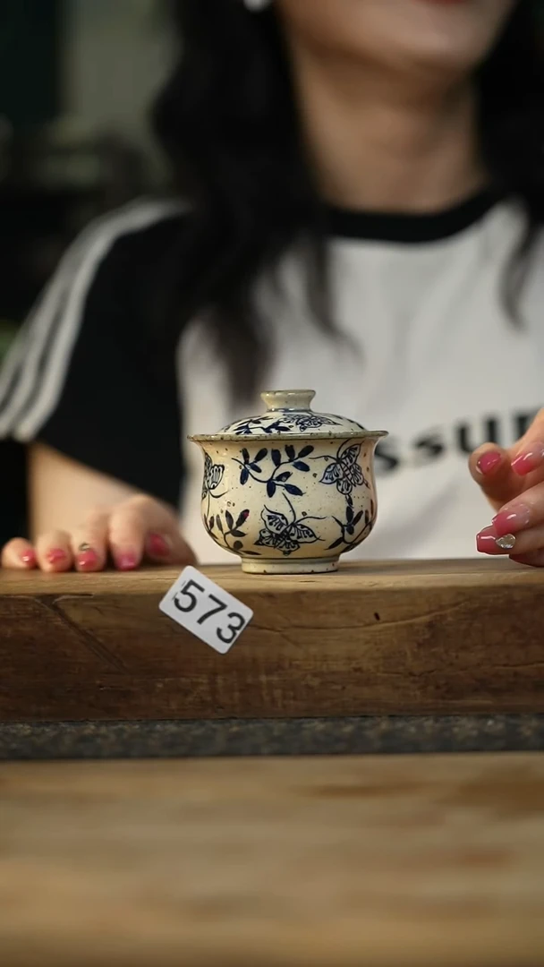 新品 设计师手作款 粉引青花系列
