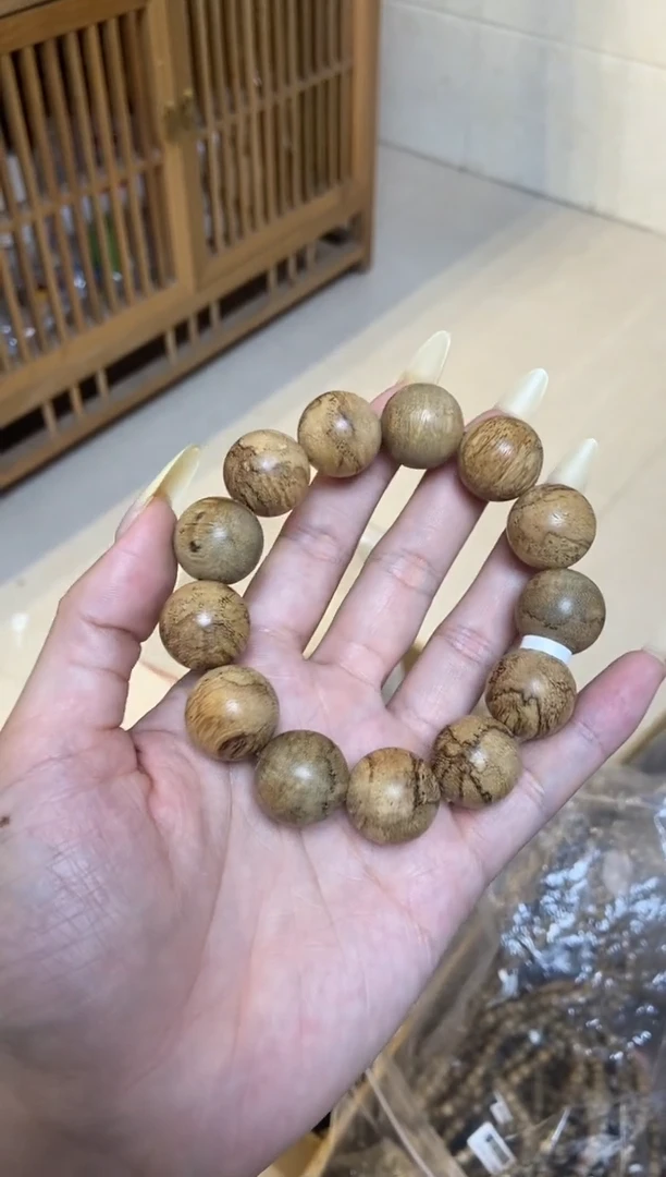沉香手串达拉干圆珠单圈1.9多样性发其一