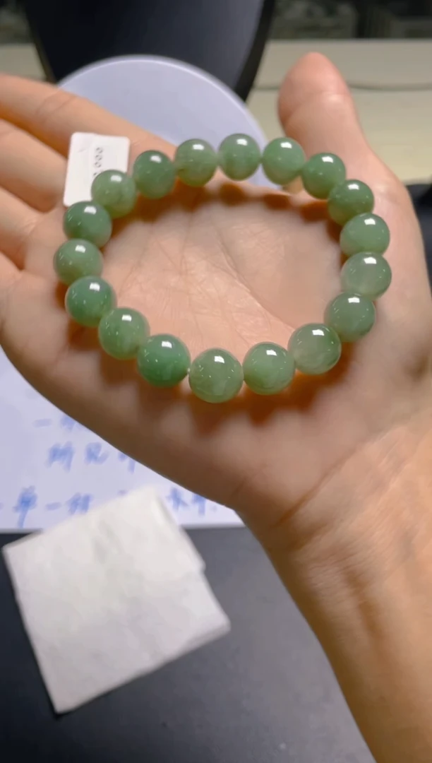 未镶嵌定制翡翠珠串