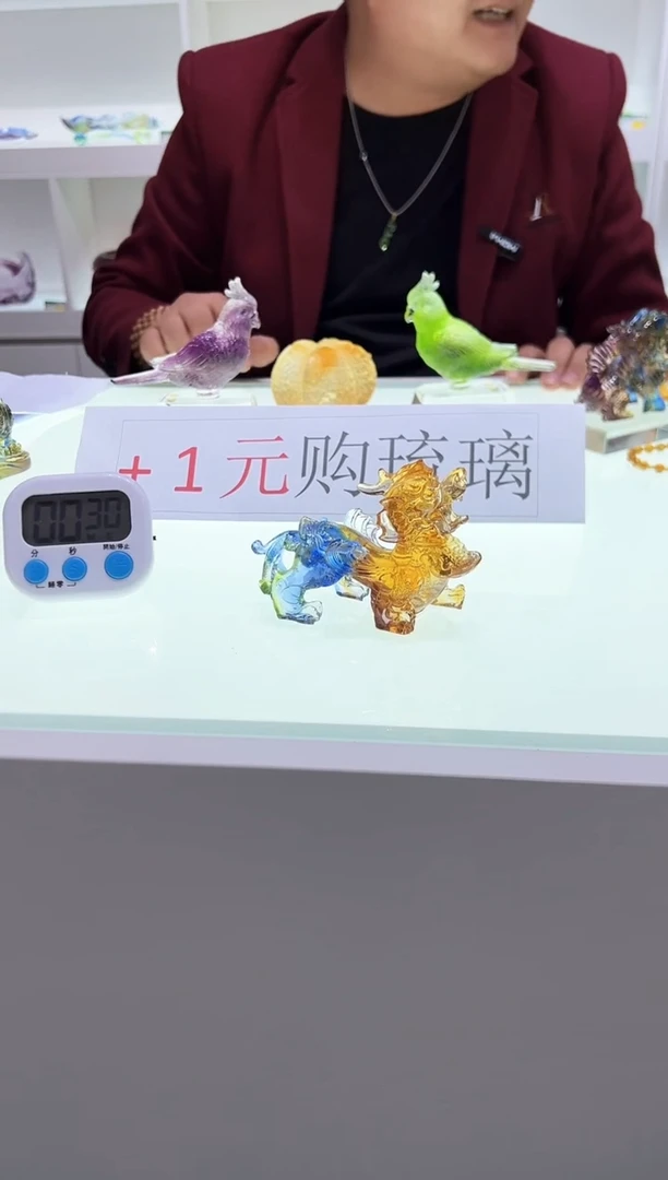 【闪购商品】泥塑古法琉璃小摆件