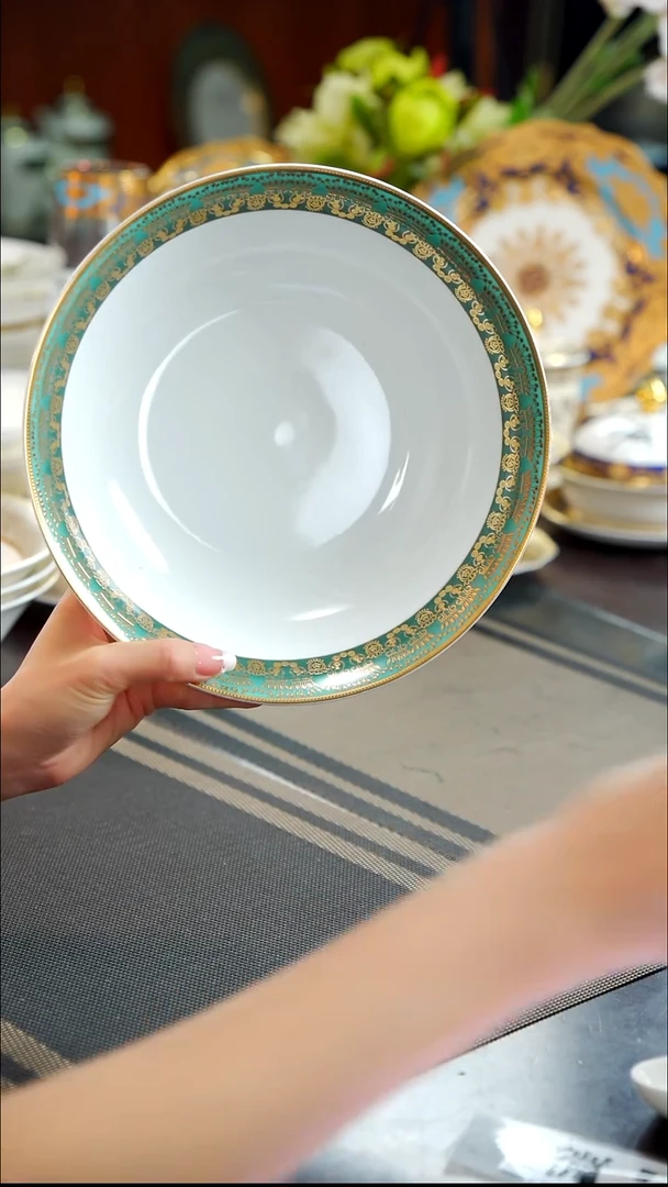 瓷片9英寸汤碗1个