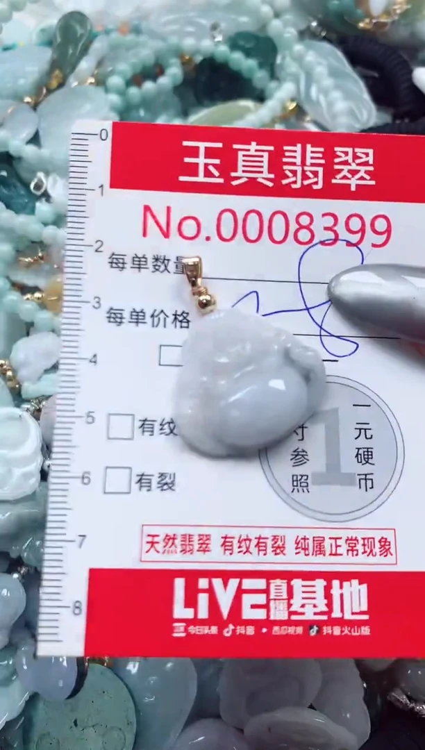 吊坠(不含链)未镶嵌翡翠8399