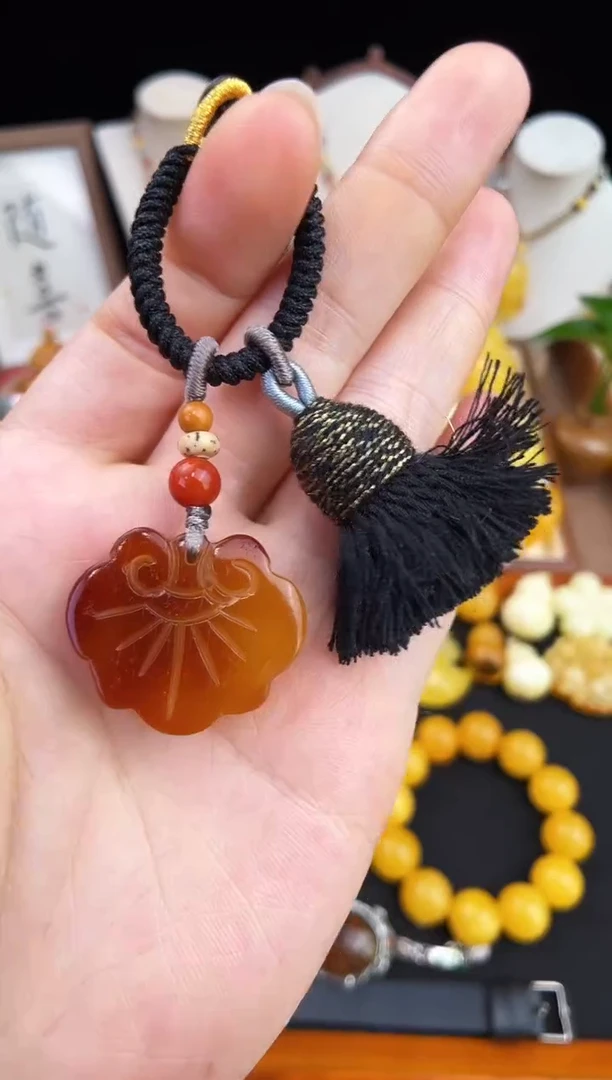 琥珀未镶嵌珠宝奇石柒月