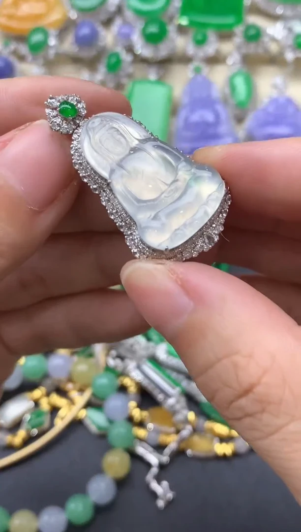 【闪购商品】翡翠颈饰18K金镶嵌634-中国好珍宝
