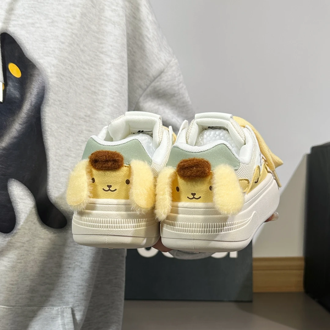 回力可爱小狗面包鞋女夏季新款软底百搭休闲小白鞋子学生厚底板鞋
