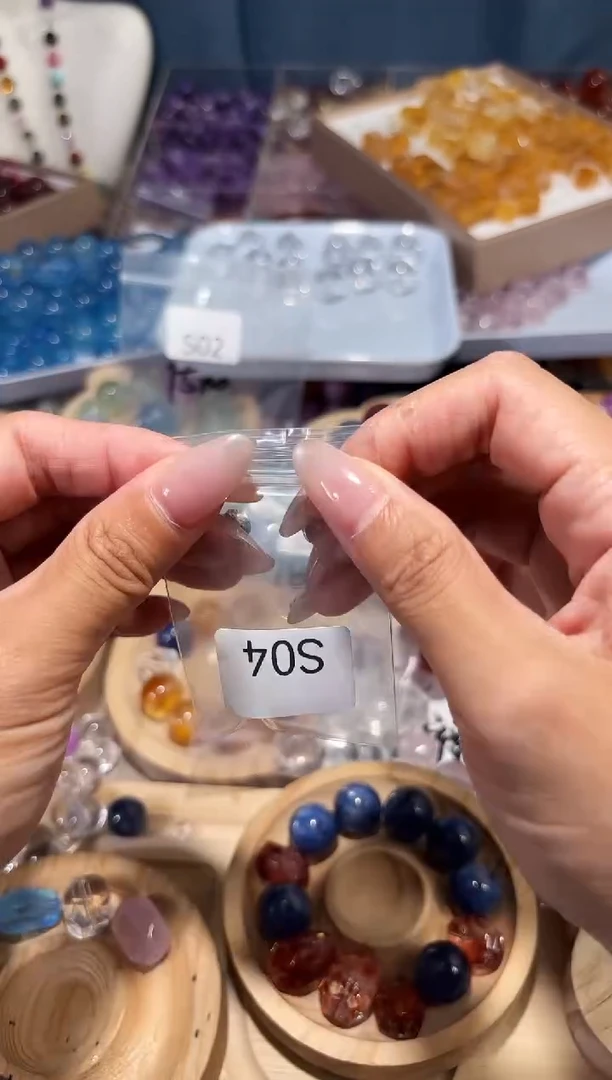 未镶嵌手串水晶S04白水晶菠萝珠宽卡14单颗