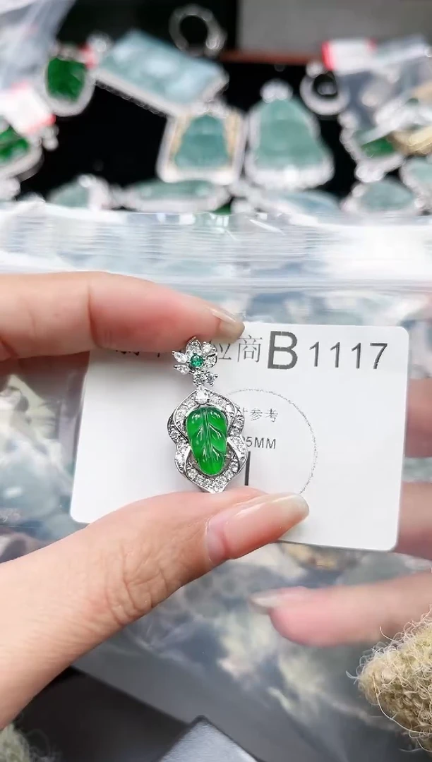 【闪购商品】翡翠颈饰未镶嵌1117赠皮绳