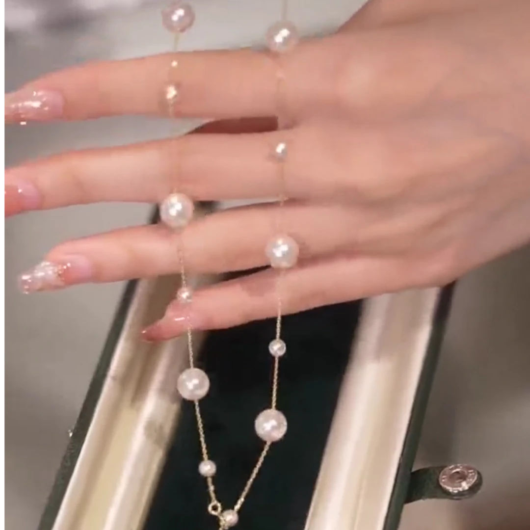 坠链均925银 925银满天星项链美背Y字链轻奢高级款长款仙女