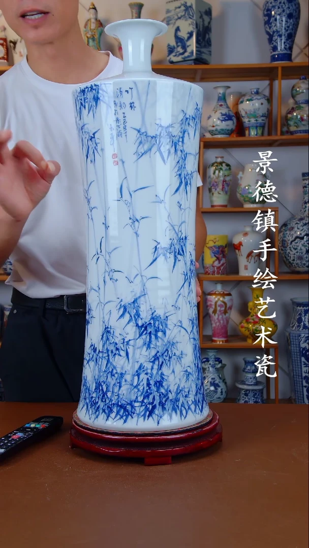 现代景德镇手工手绘陶瓷摆件47