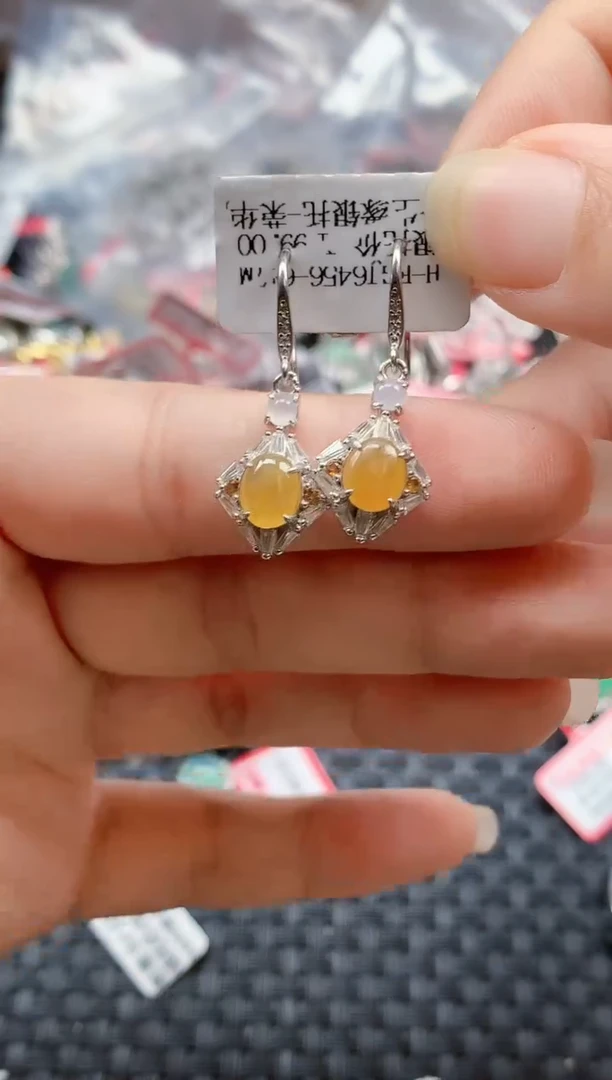 银S925镶嵌戒指翡翠天然A货缅甸翡翠