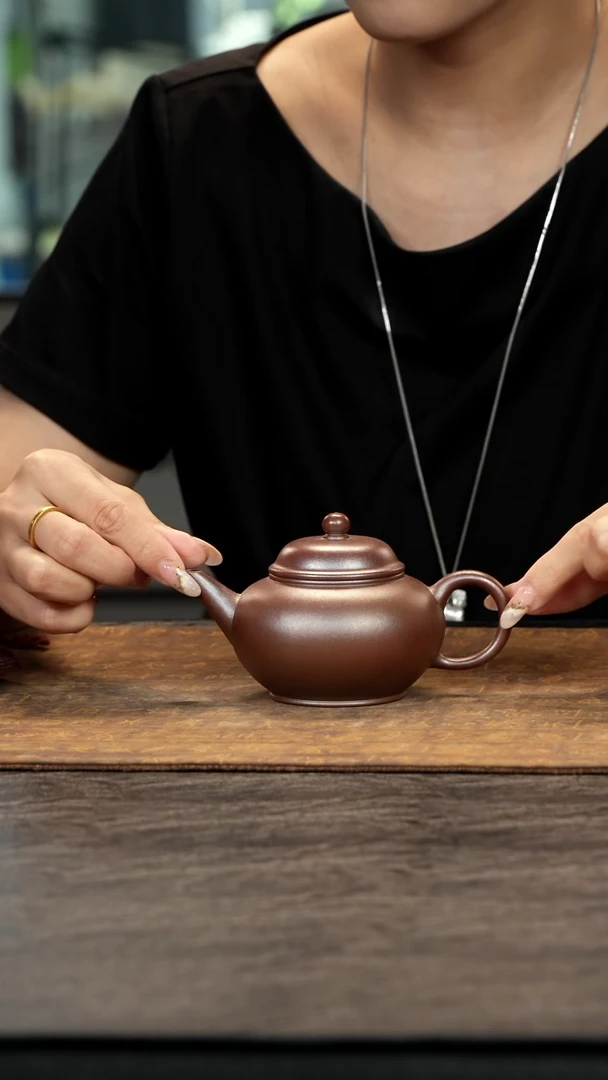 茶壶紫砂甘**s柴烧水平清水泥170cc