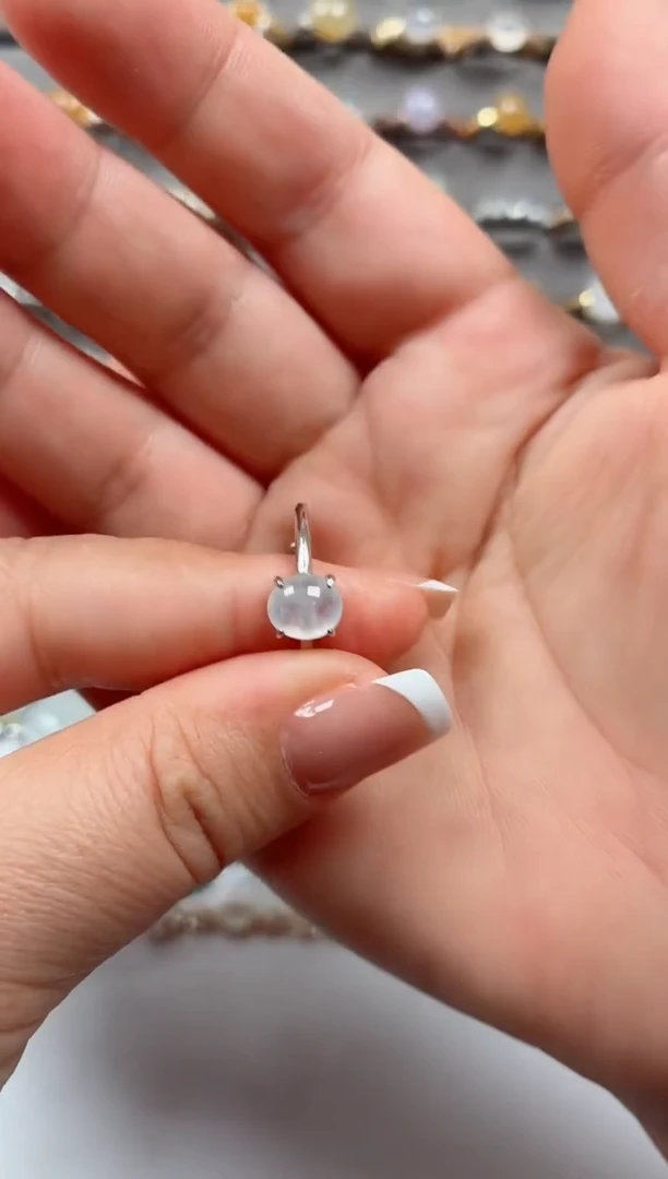 银S925镶嵌戒指翡翠.