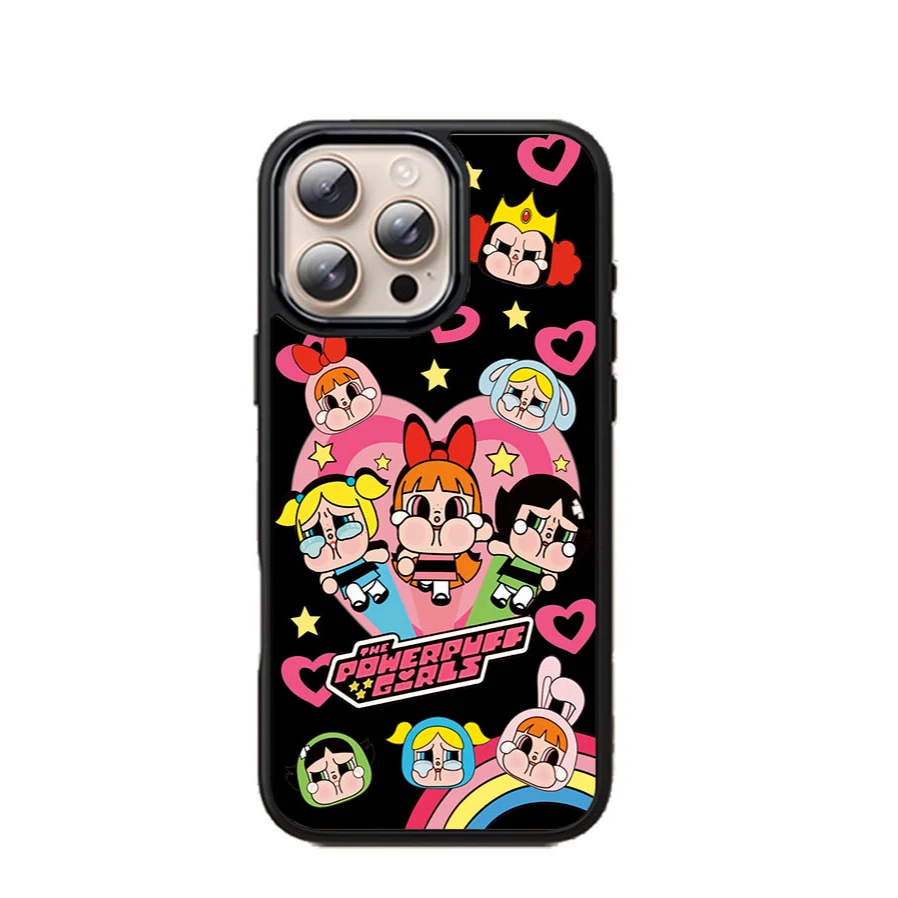 爱心哭娃 鎏金磁吸手机壳适用于iPhone12-17pm苹果全系列防摔软壳