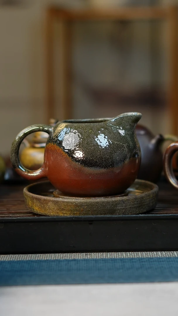 茶壶紫砂柴烧紫砂公道220cc