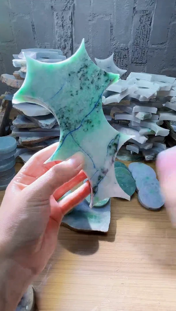裸石翡翠天然翡翠A货余 南 592