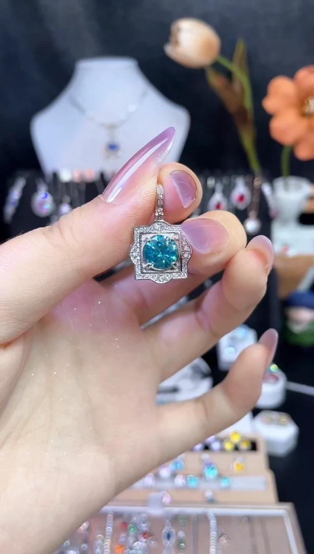 合成立方氧化锆925银编号F0206 吊坠
