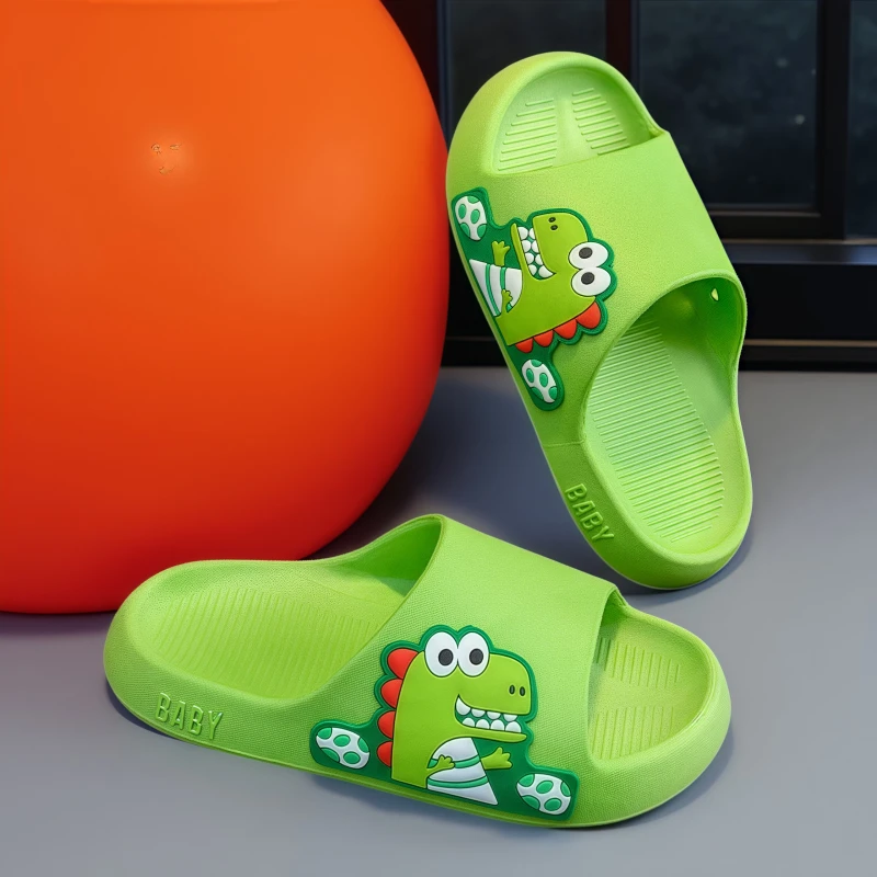儿童拖鞋男童居家外穿浴室夏洗澡防滑软底一字拖女童网红恐龙凉拖