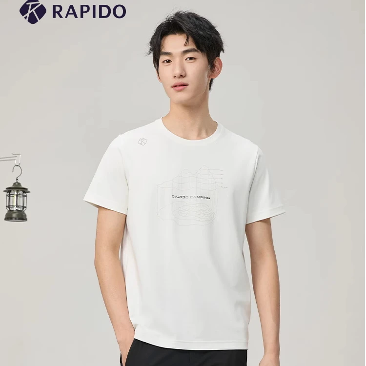 RAPIDO睿必度25新款男士印花短袖圆领休闲运动T恤CN4142O36雳霹道