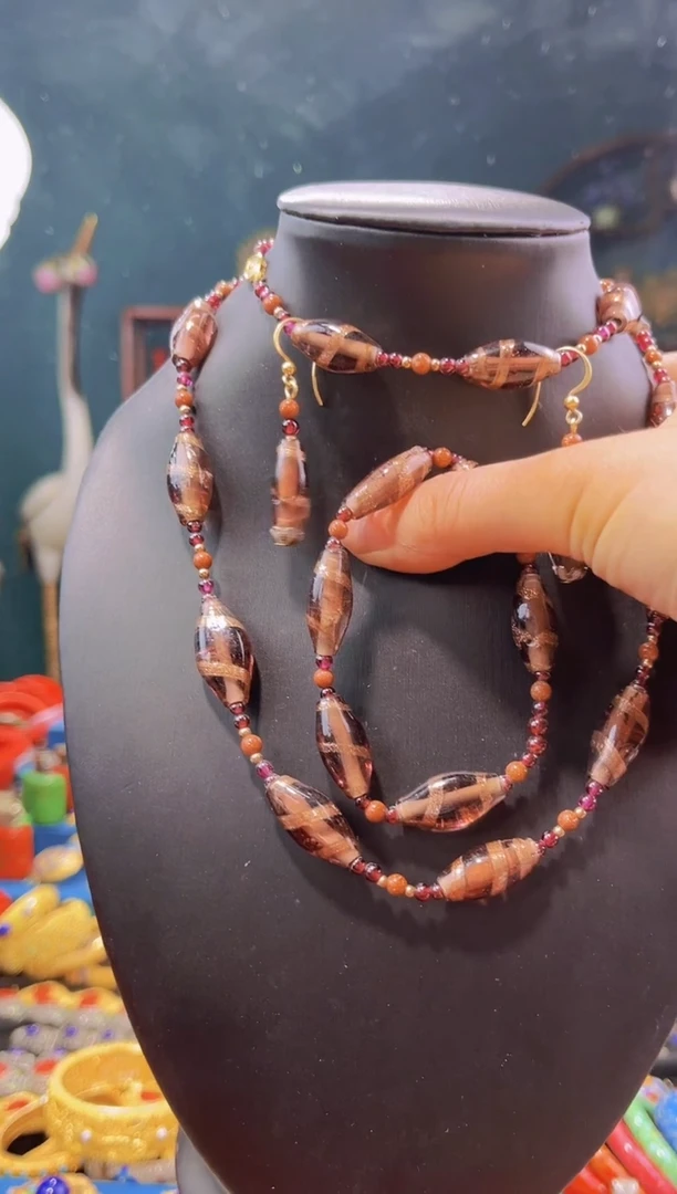 非遗技艺 精品项链+耳环+手串