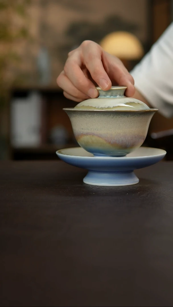 杯景德镇陶瓷杯碗柴烧多人