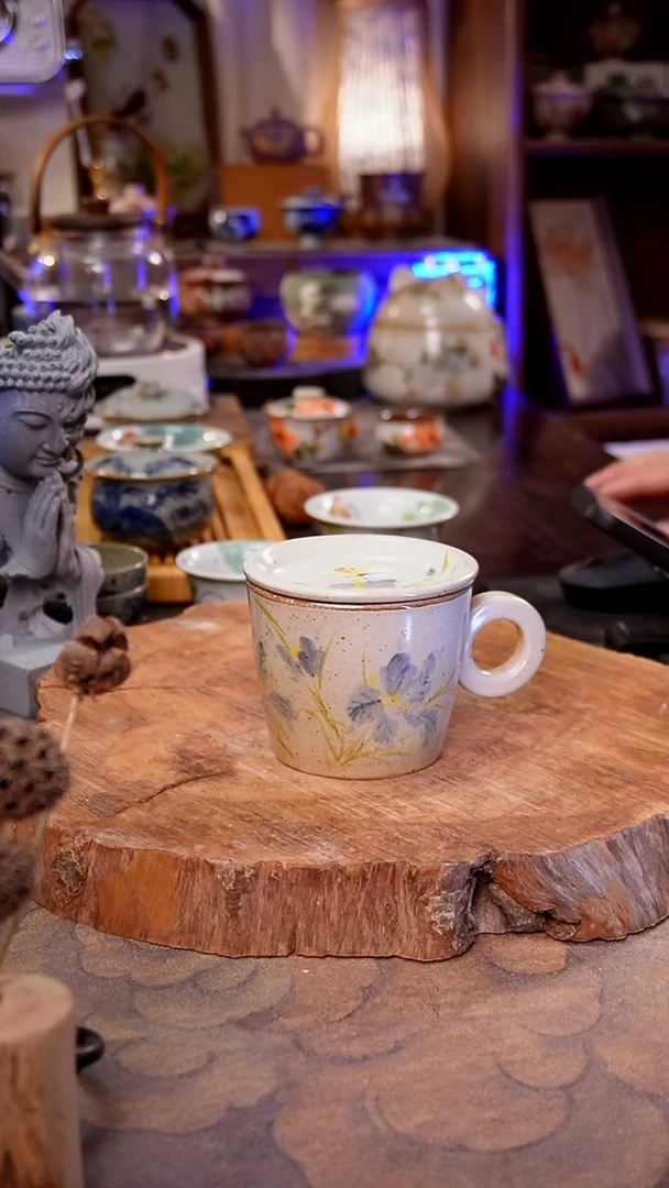 摆件鸢尾花手工手绘手工手绘