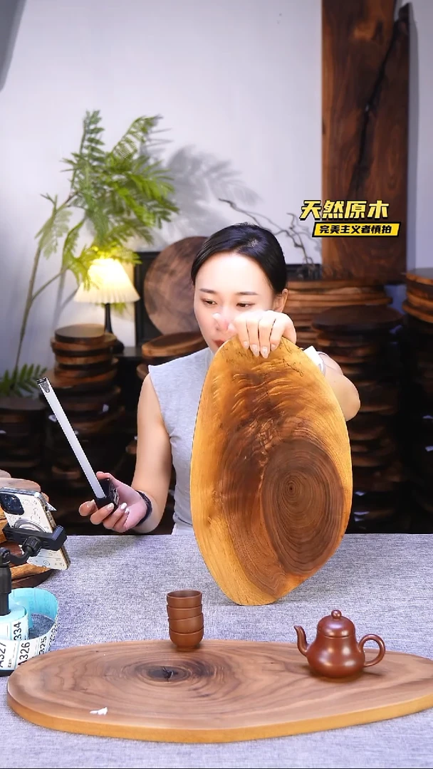 木北美黑胡桃原木.干裂疤结不属于商品质量问题完美主义者慎拍