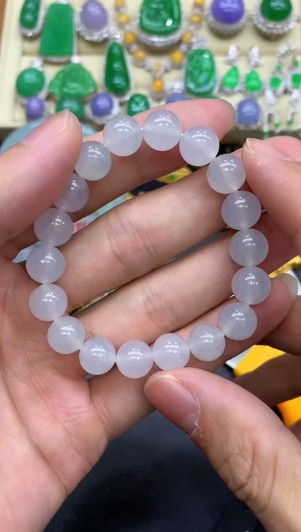 未镶嵌手串翡翠387-中国好珍宝