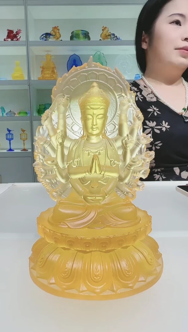 手工艺品琉璃莜**️古法琉璃准提