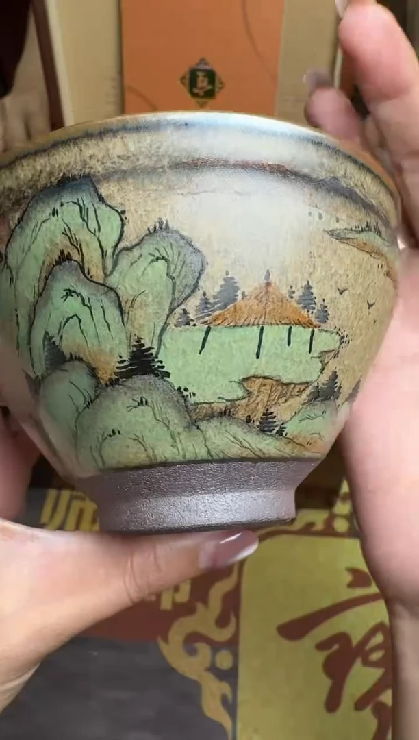 茶盏黄宝庆千里江山43