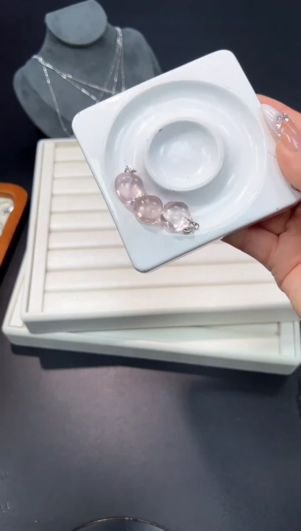银S925镶嵌吊坠(不含链)水晶14d多样性发其一【3个】默认微瑕