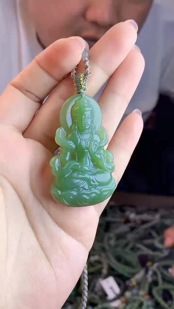 和田玉未镶嵌挂件1