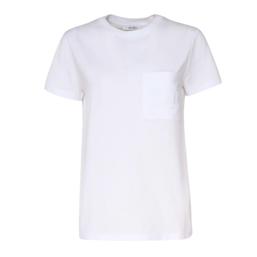 未使用 MaxMara MaxMara 纯色圆领直筒短袖 T恤 女款 PAPAIA