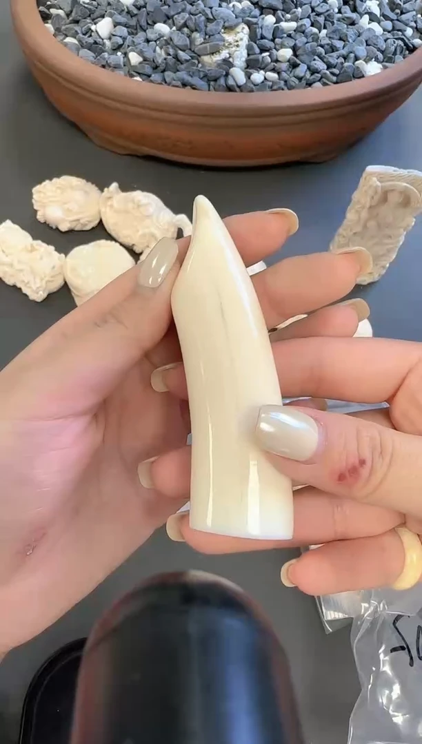 猛犸大嘴牙尖手把件**29号