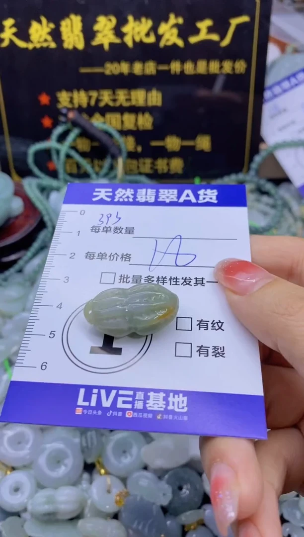 颈饰未镶嵌翡翠天然翡翠A货批量多样性发一件