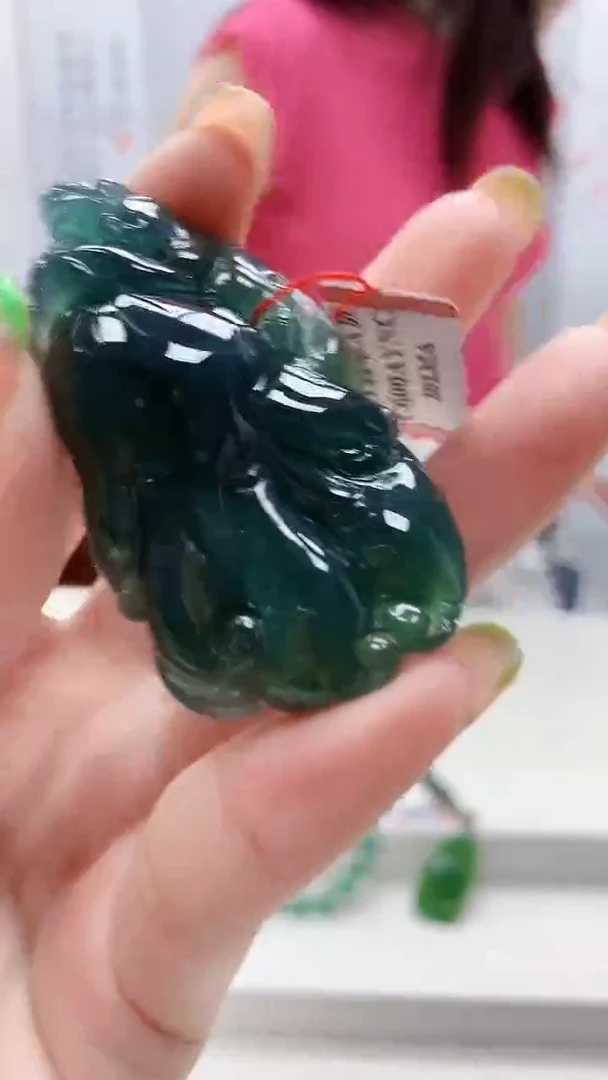 未镶嵌定制翡翠4852ry-毛货挂件89
