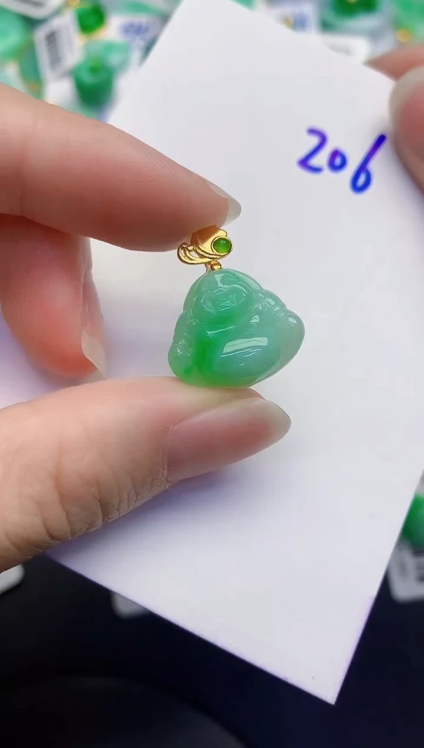 颈饰未镶嵌翡翠缅甸天然翡翠A货