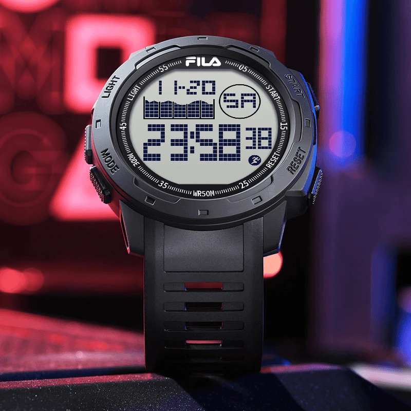 FILA斐乐学生手表运动男女简约夜光电子腕表儿童防水生日礼物